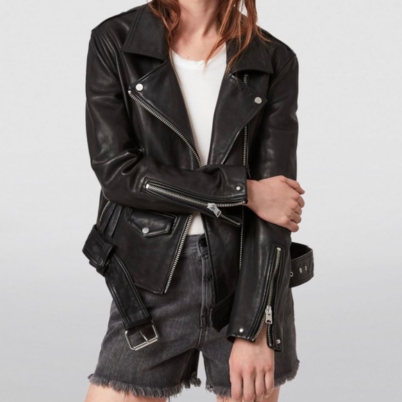 All Saints Luna Biker Jacket - Picture 7 of 8